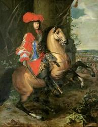 Ruiterportret van Lodewijk XIV (1638-1715)